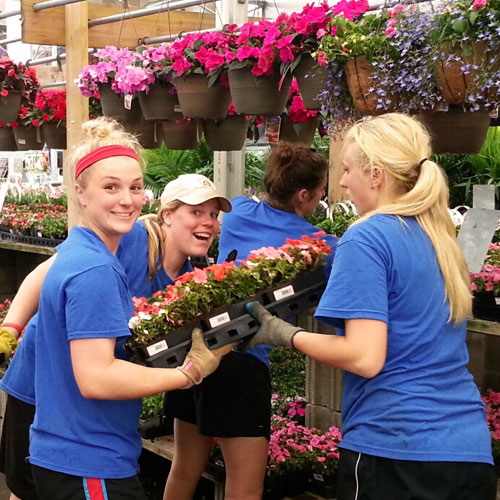 Natural Beauty Merchandising workers